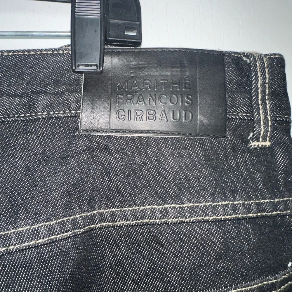 Marithé Francois Girbaud Men’s Black Jeans w/5 Pockets Zip Button Front-42 Waist